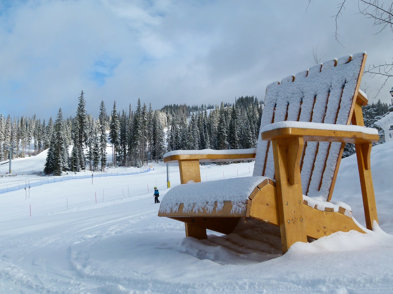 sun peaks ski resort british columbia free photo