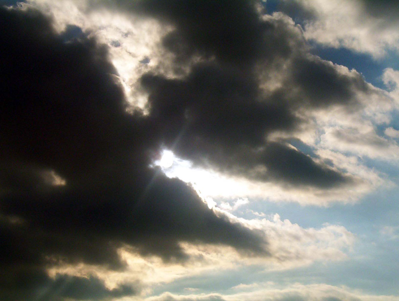 sun dark clouds free photo