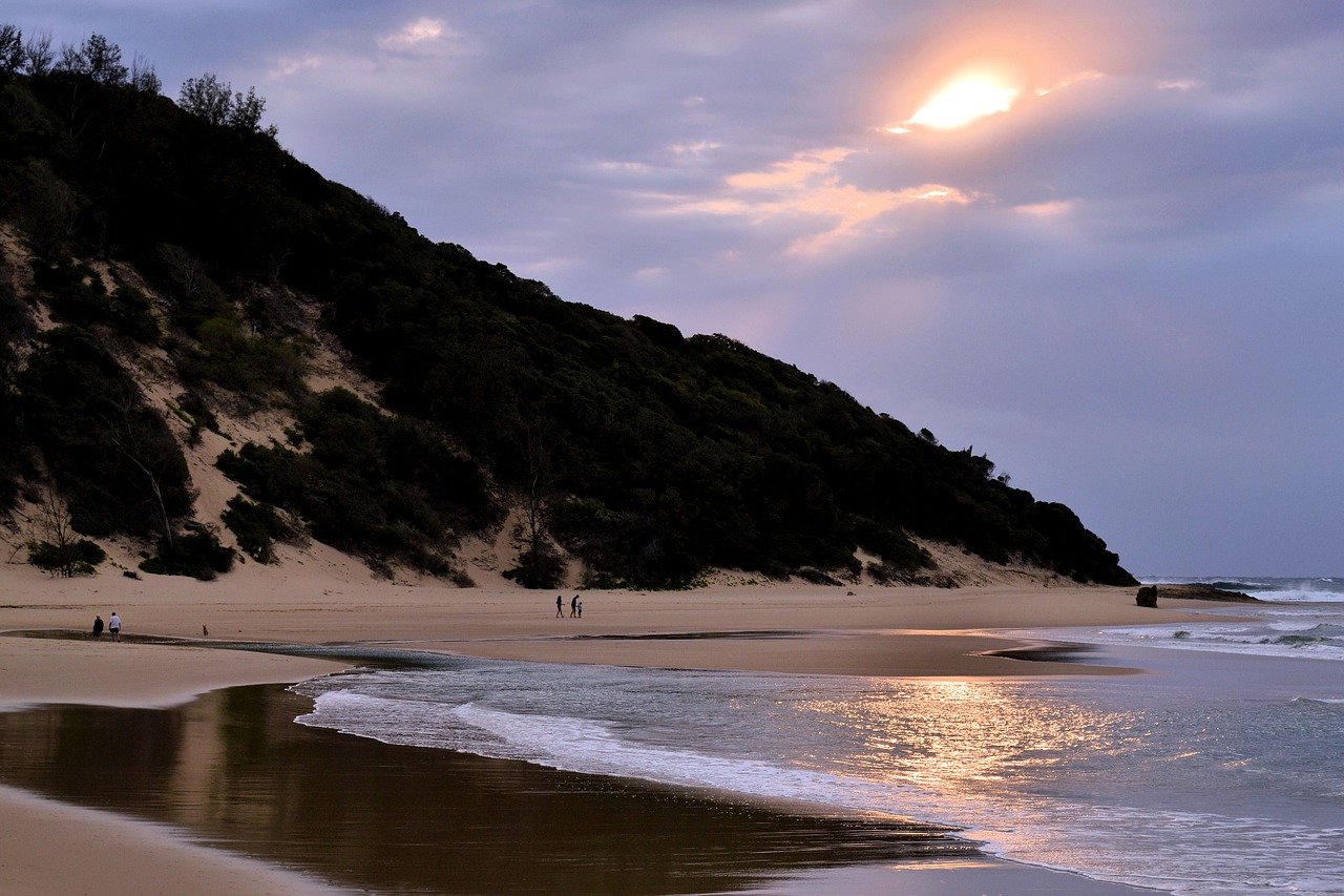 sun rise beach morning free photo