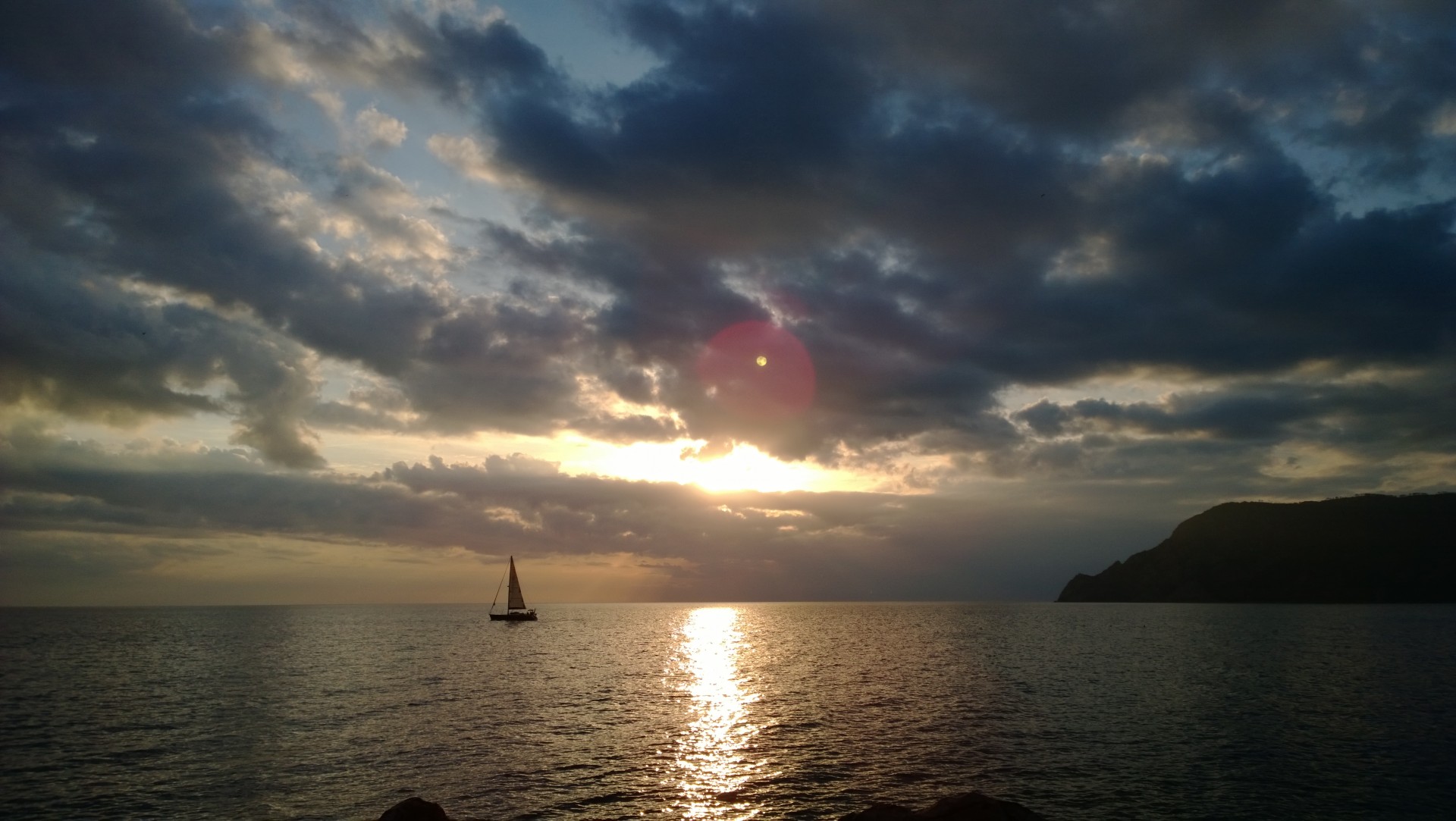 sunset vernazza cinque terre free photo