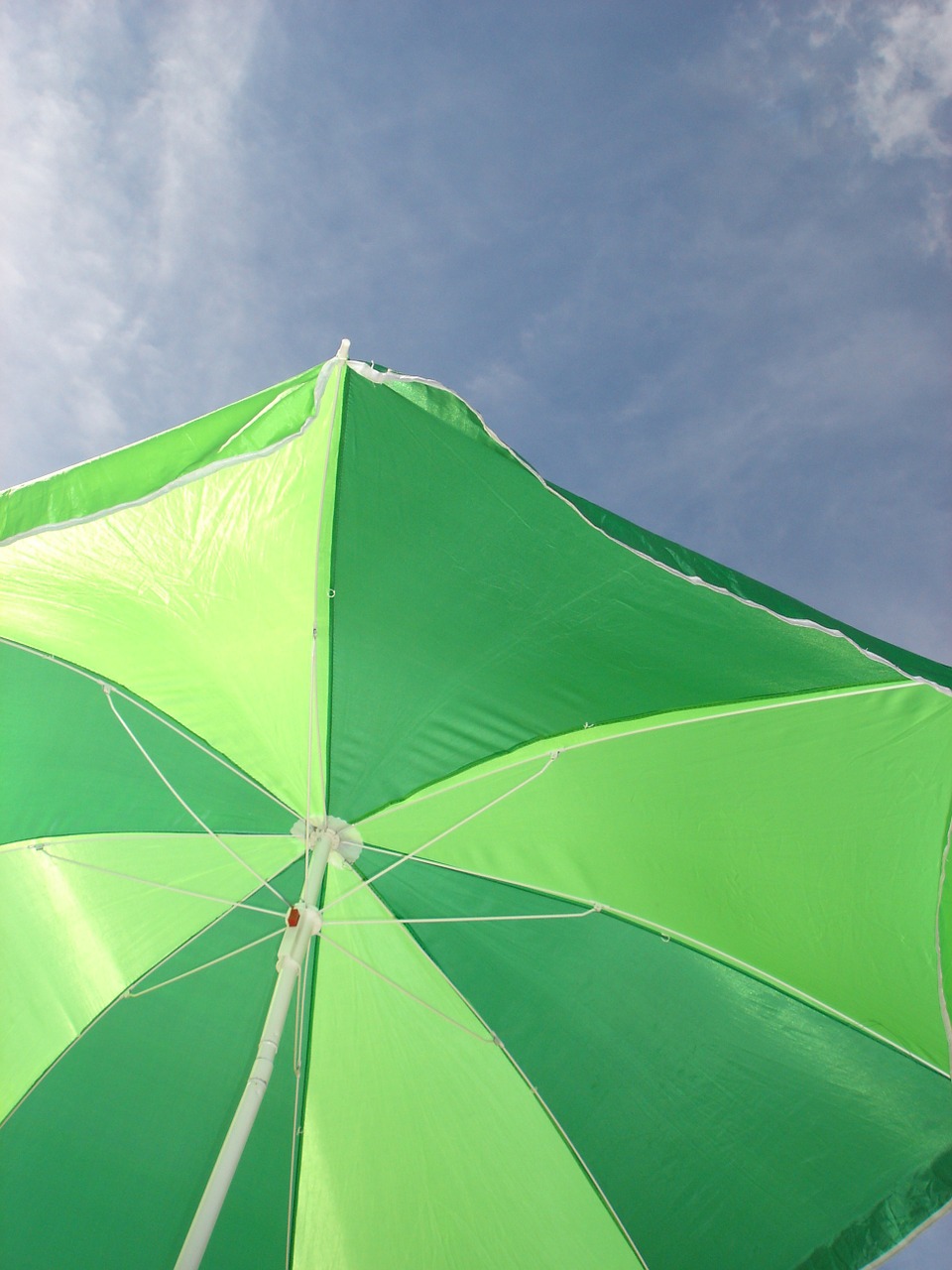 sun umbrella green holiday free photo