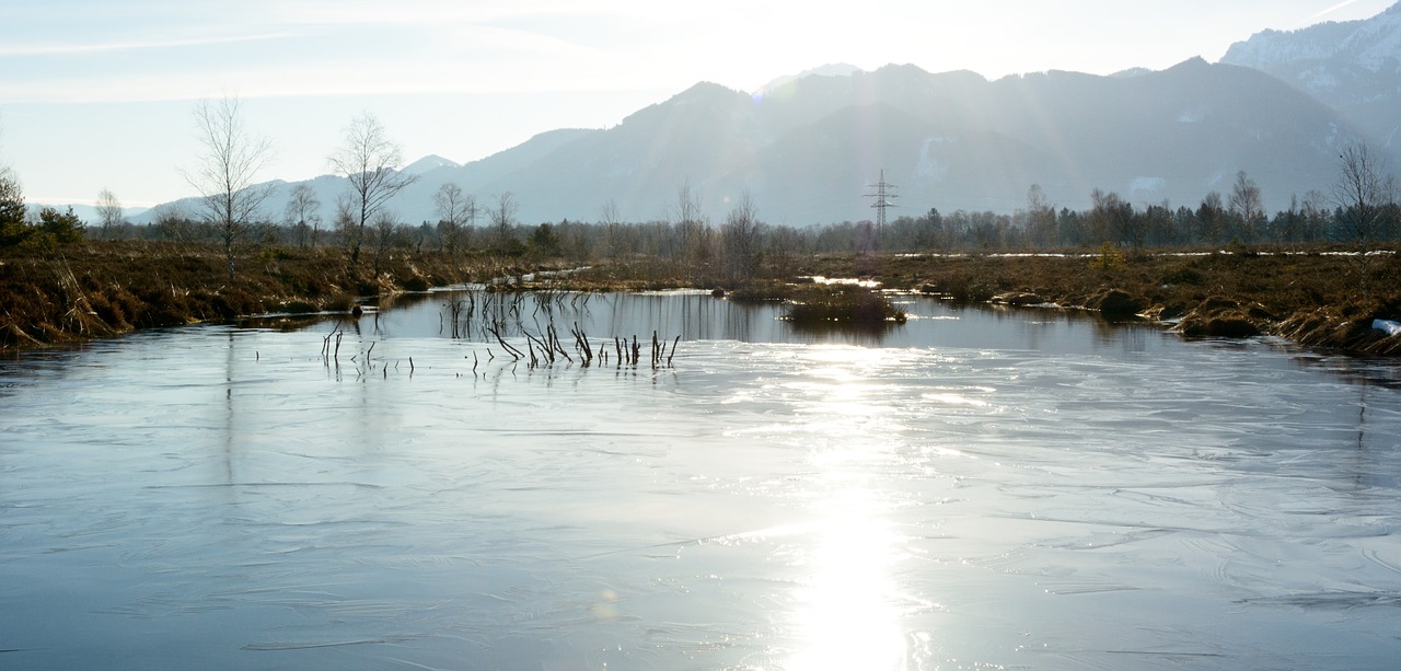 sunbeam landscape lake free photo