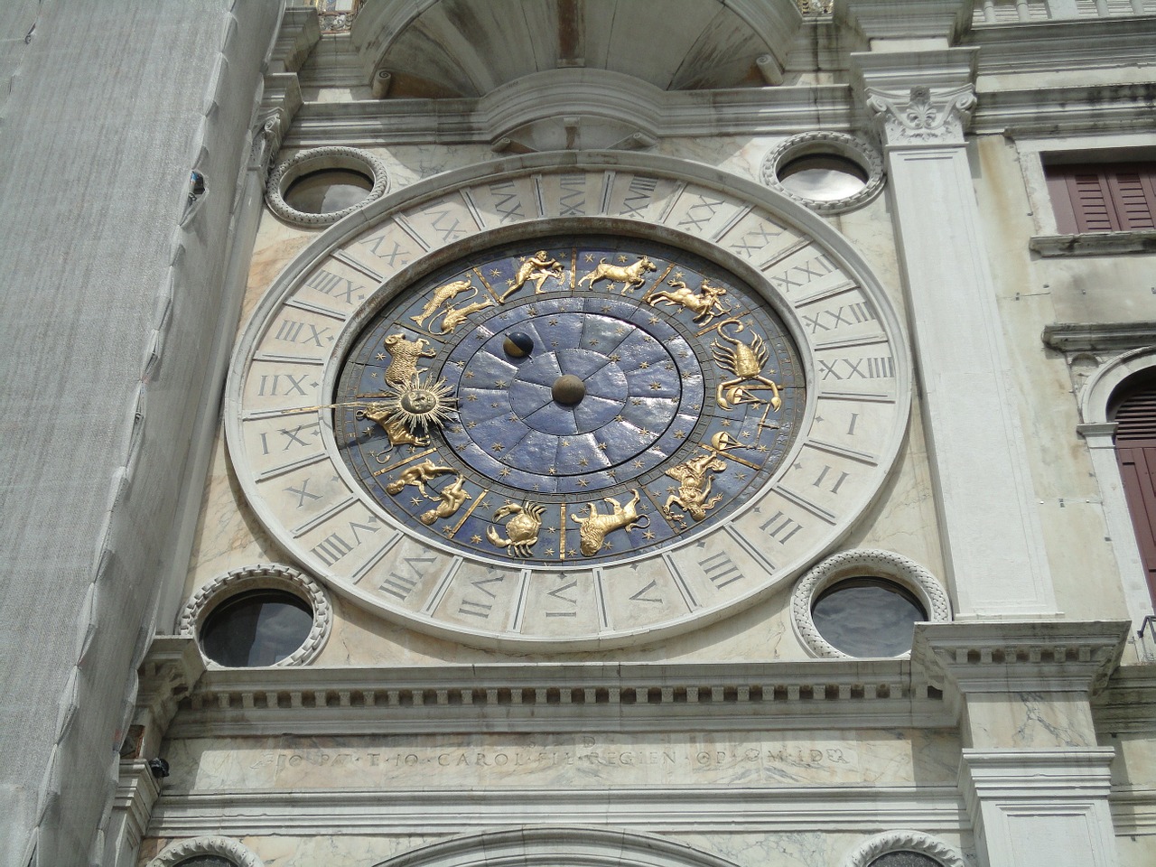 sundial venice italy free photo