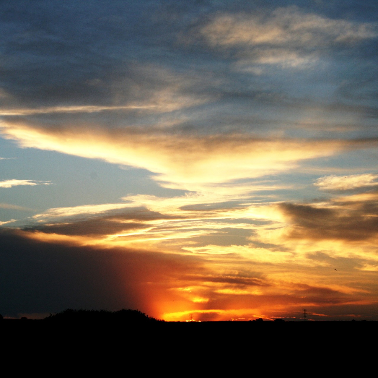 sundown cloud streaky free photo
