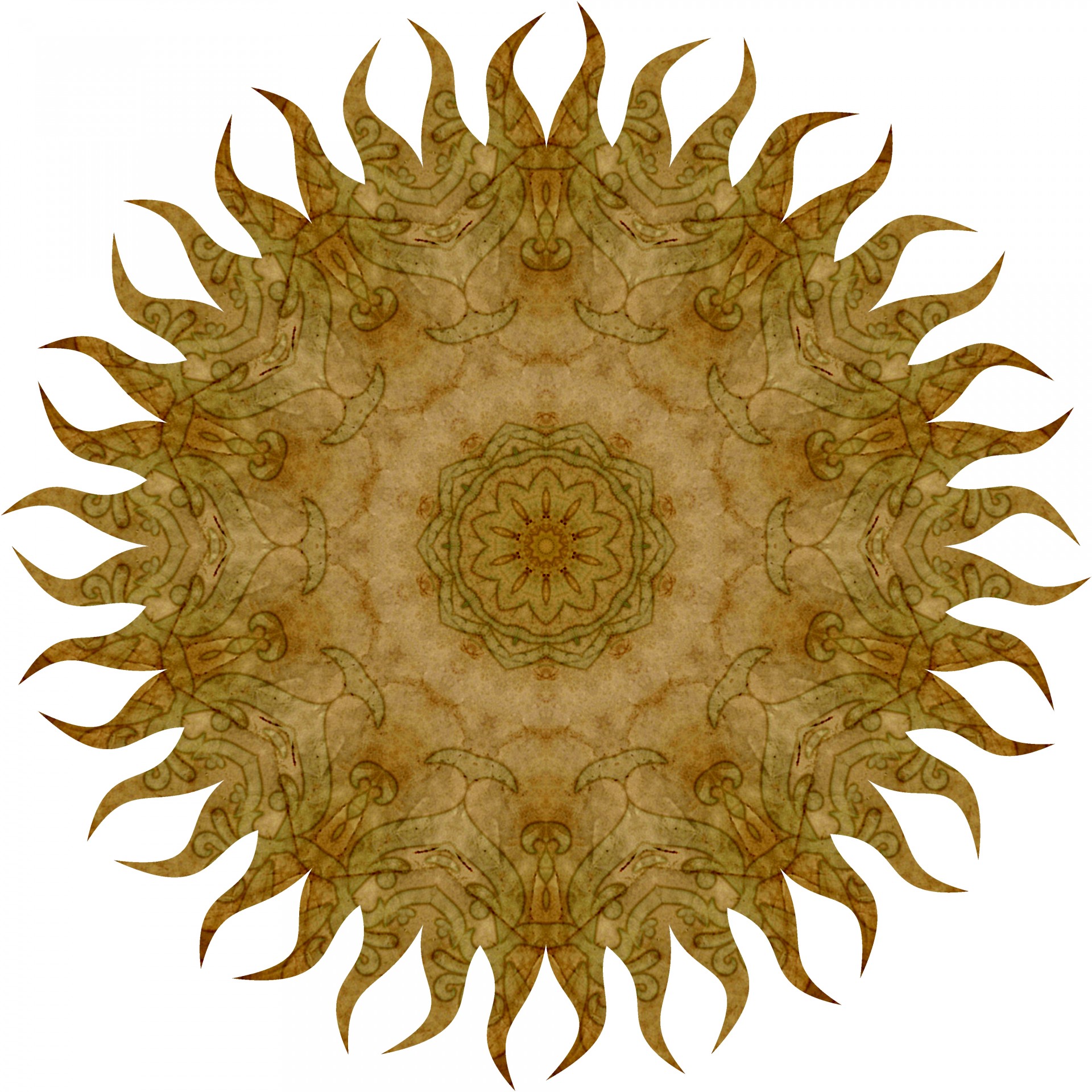 sunflower golden kaleidoscope free photo