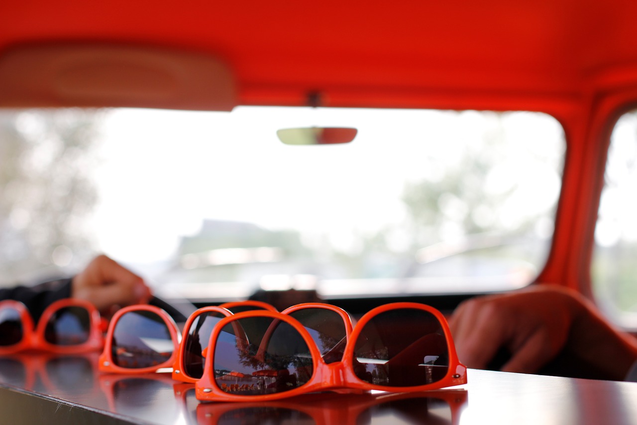 sunglasses orange summer free photo