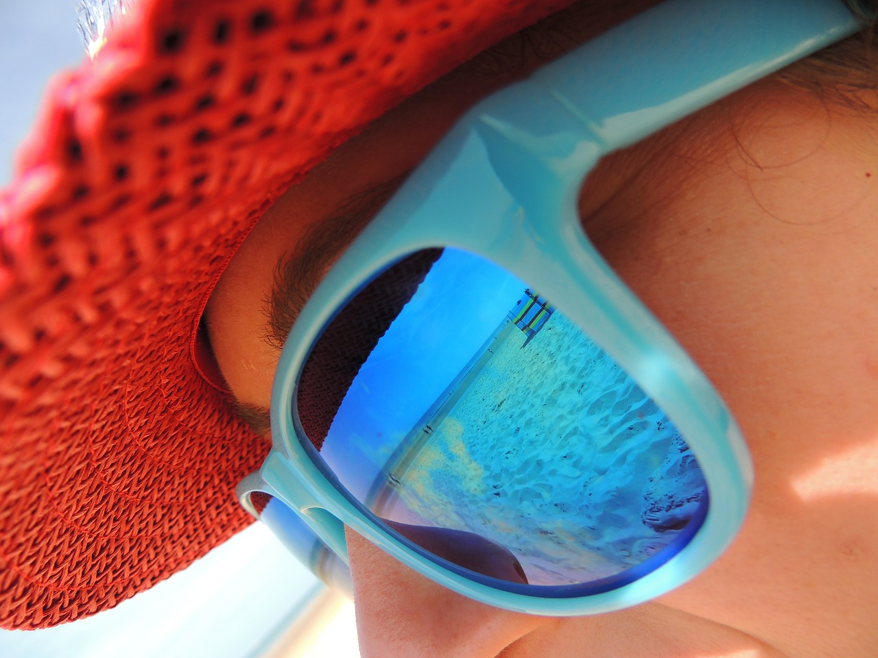 sunglasses woman summer free photo