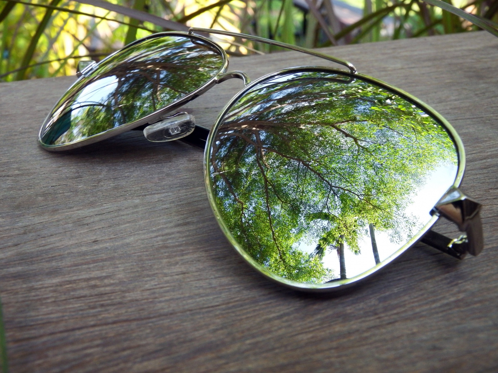 sunglasses mirror reflection free photo