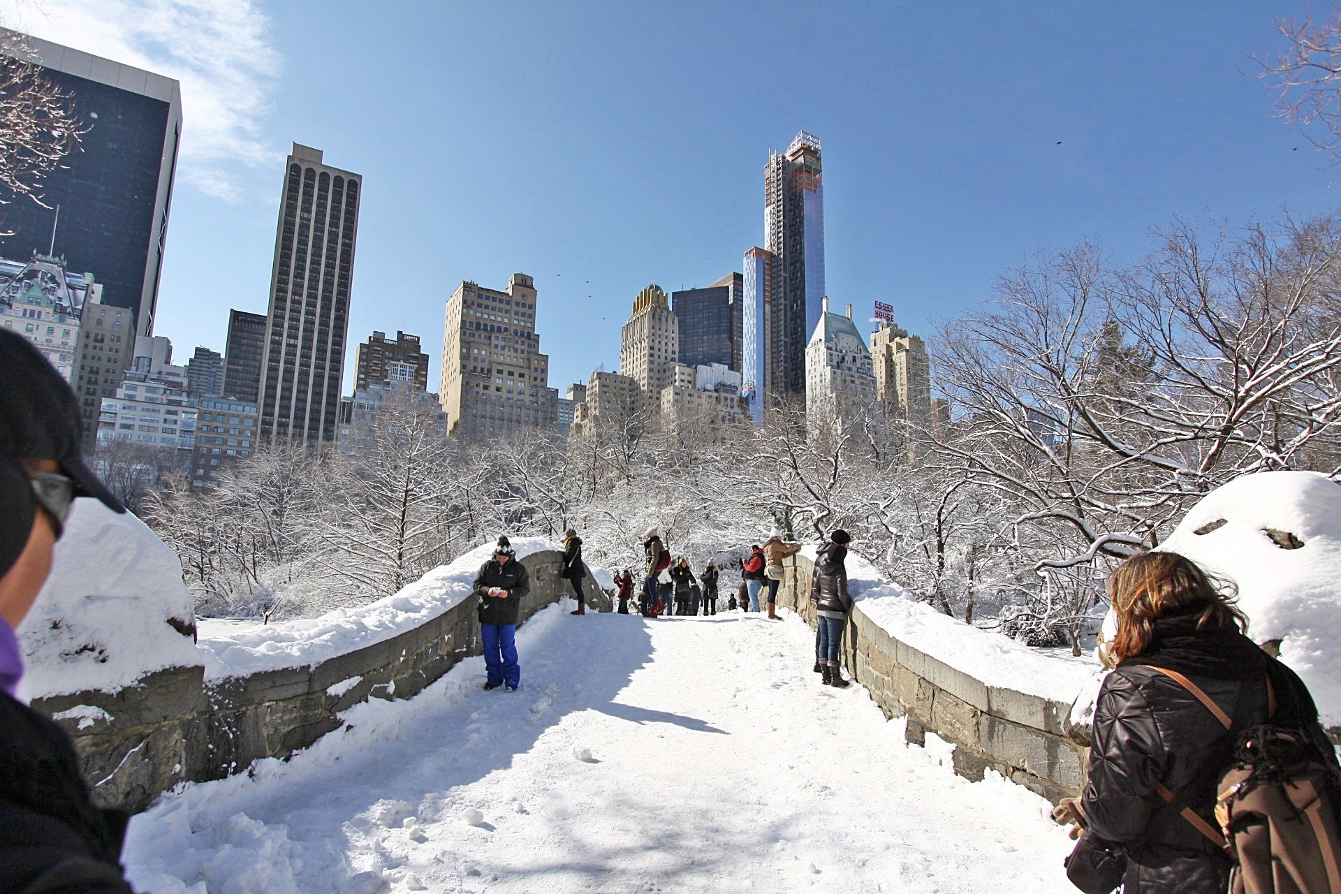 winter snow people free photo