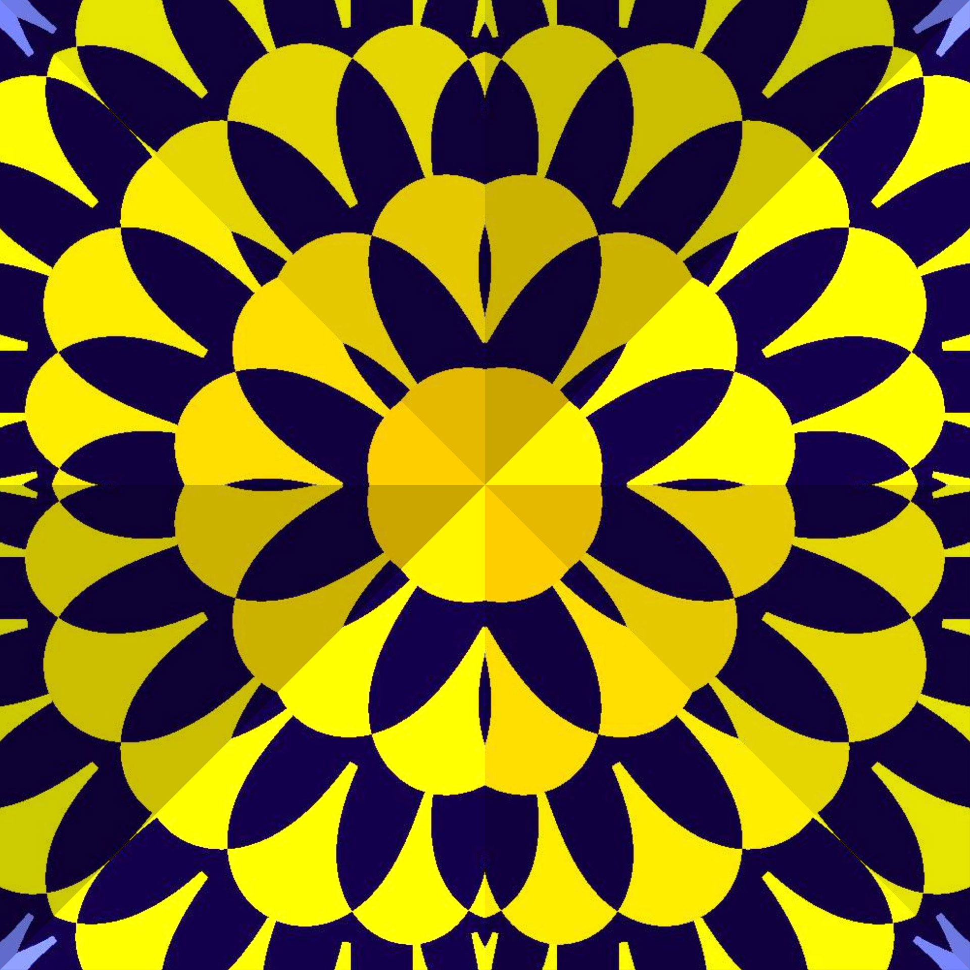 sunny fractal kaleidoscope free photo