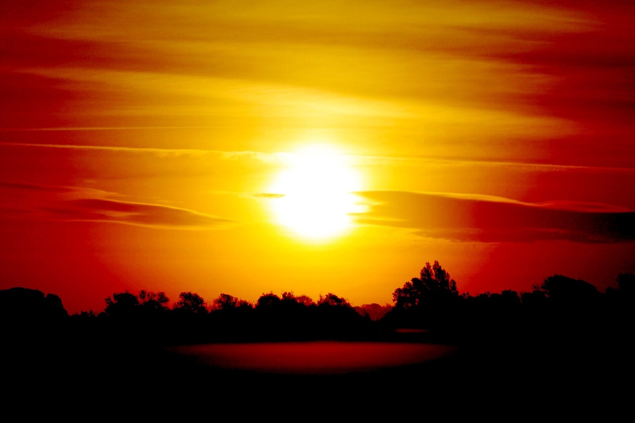 background sunrise sonnenrot free photo