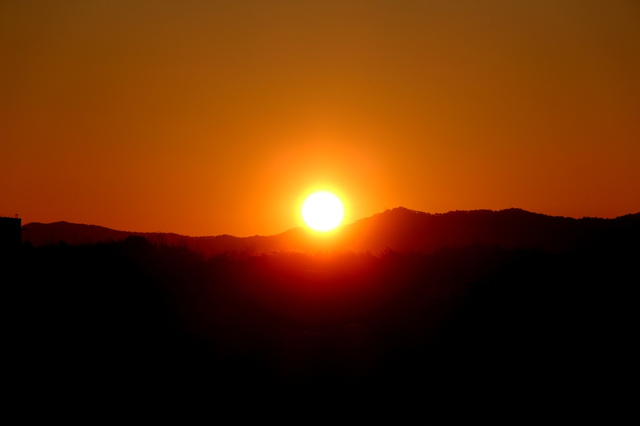 sunrise sky solar free photo