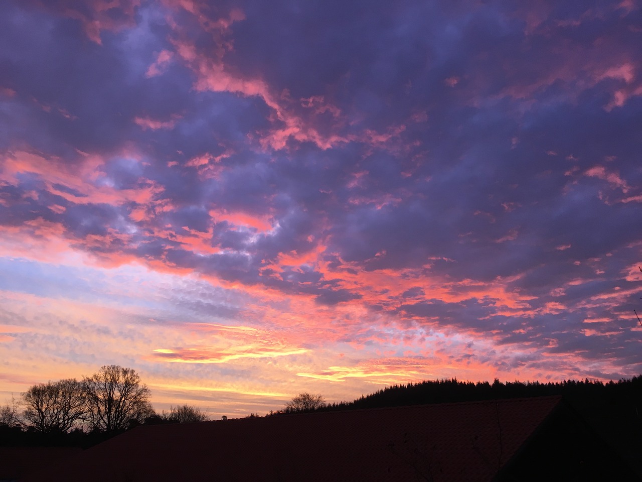 sunrise sky clouds free photo