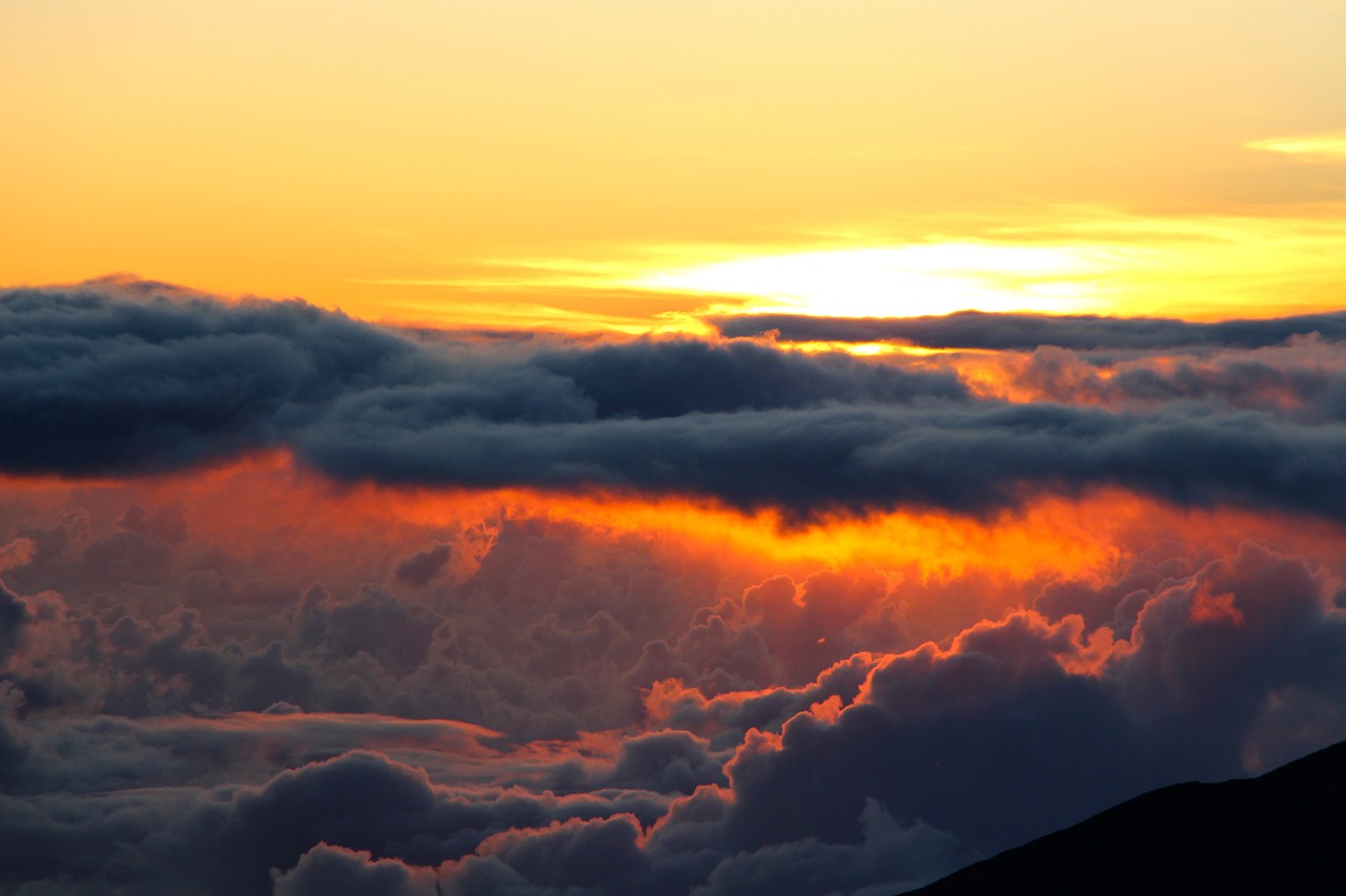 sunrise clouds morning free photo