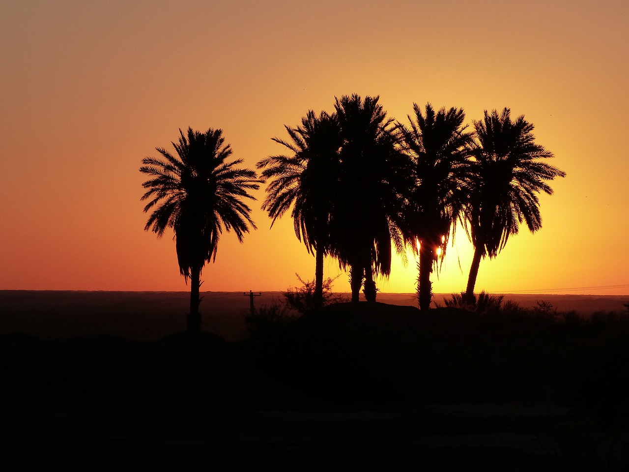 sunrise desert iran free photo