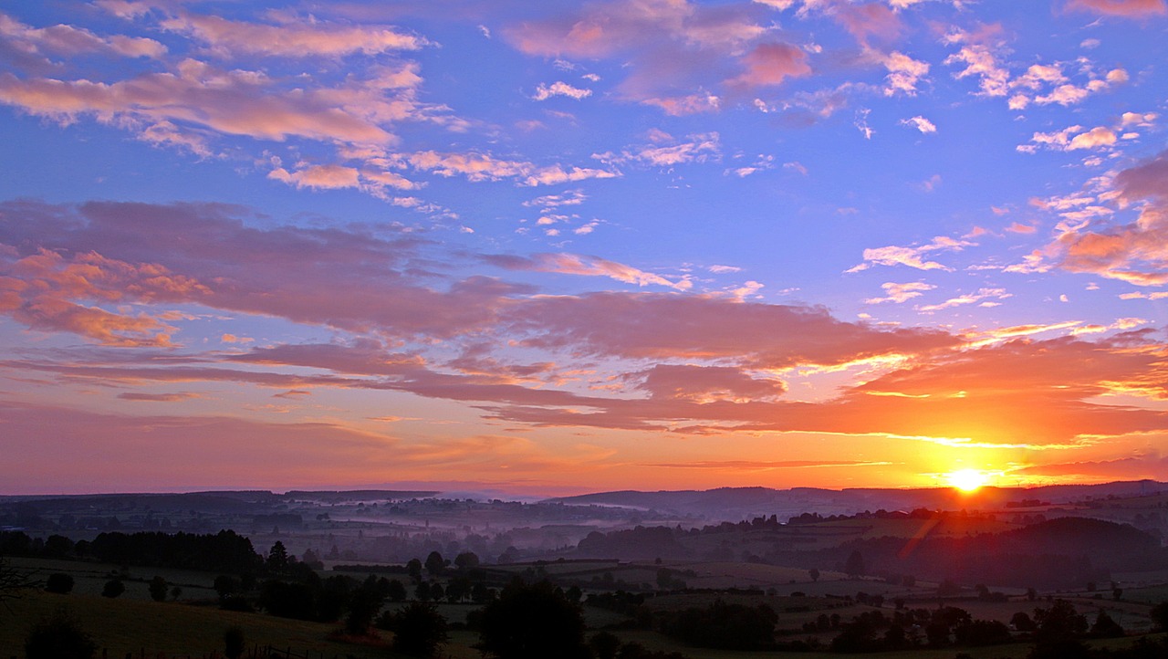 sunrise sun morgenrot free photo