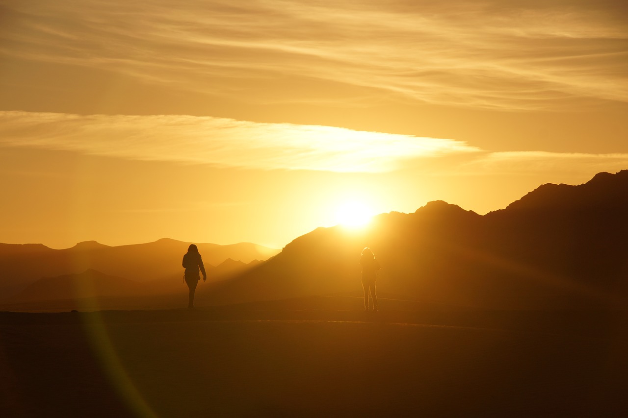 sunrise morocco desert free photo