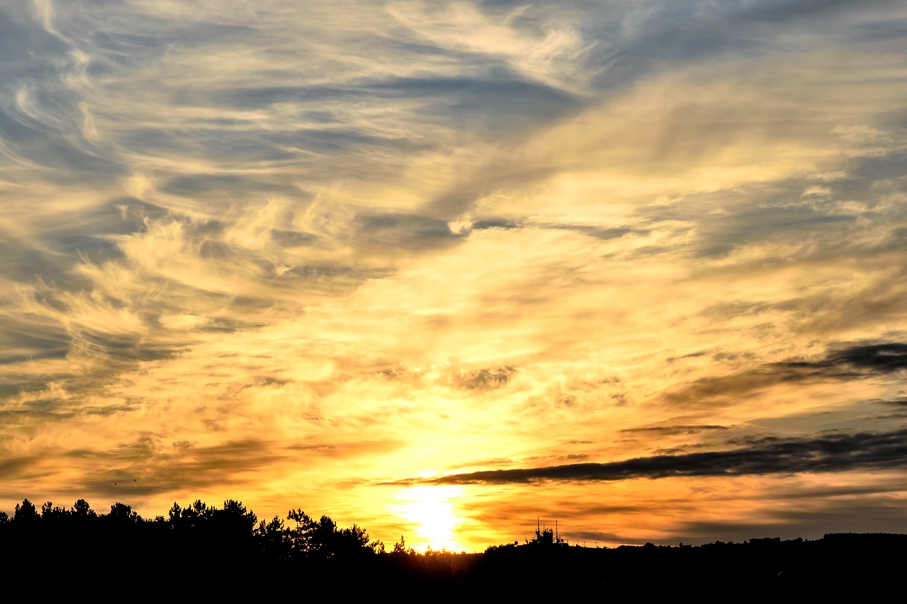 sunrise summer sky free photo