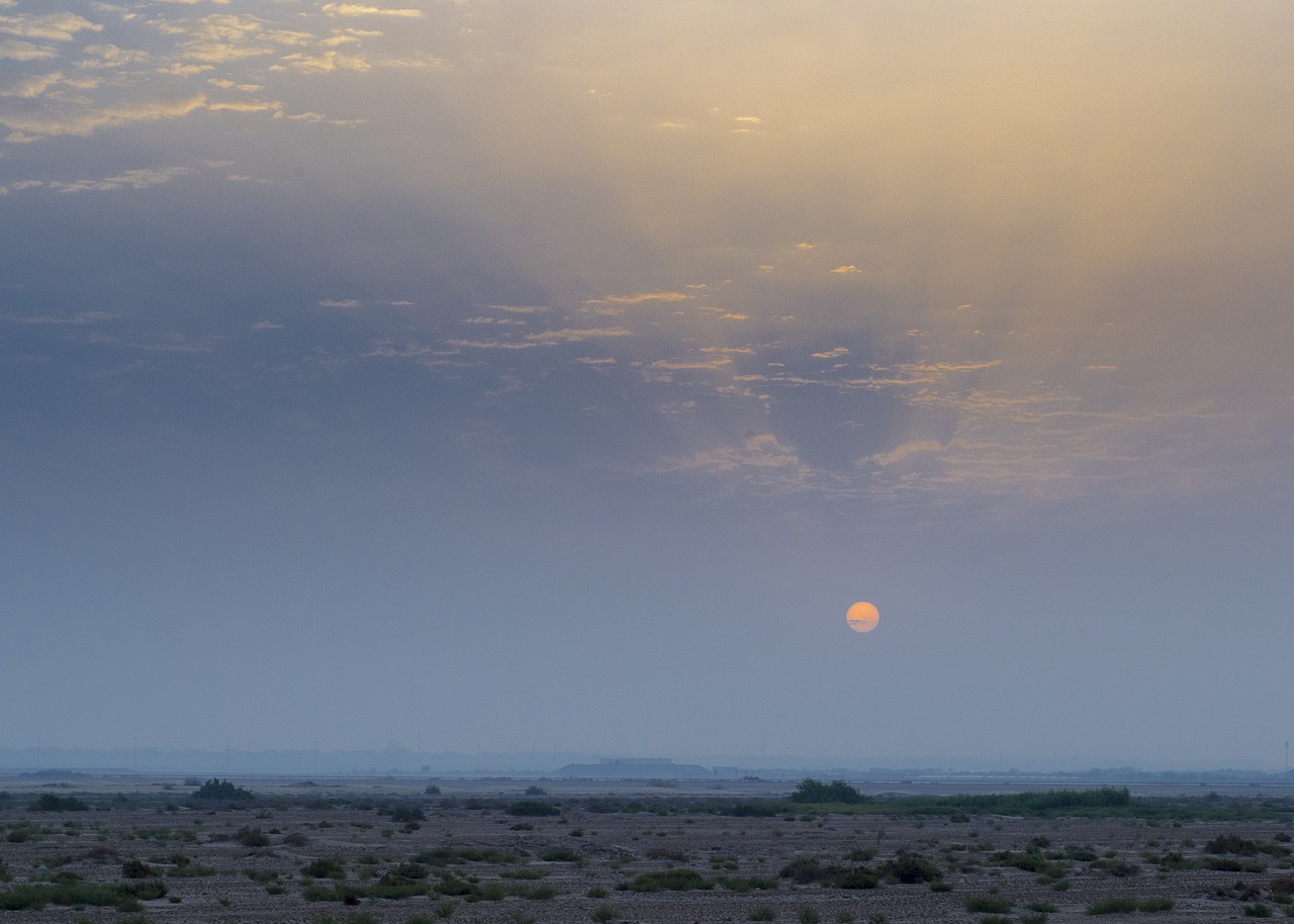 sunrise desert sky free photo