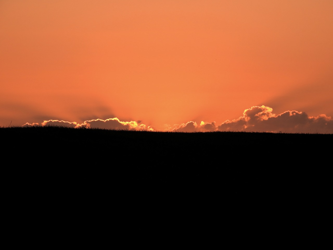 sunrise sunset north sea free photo