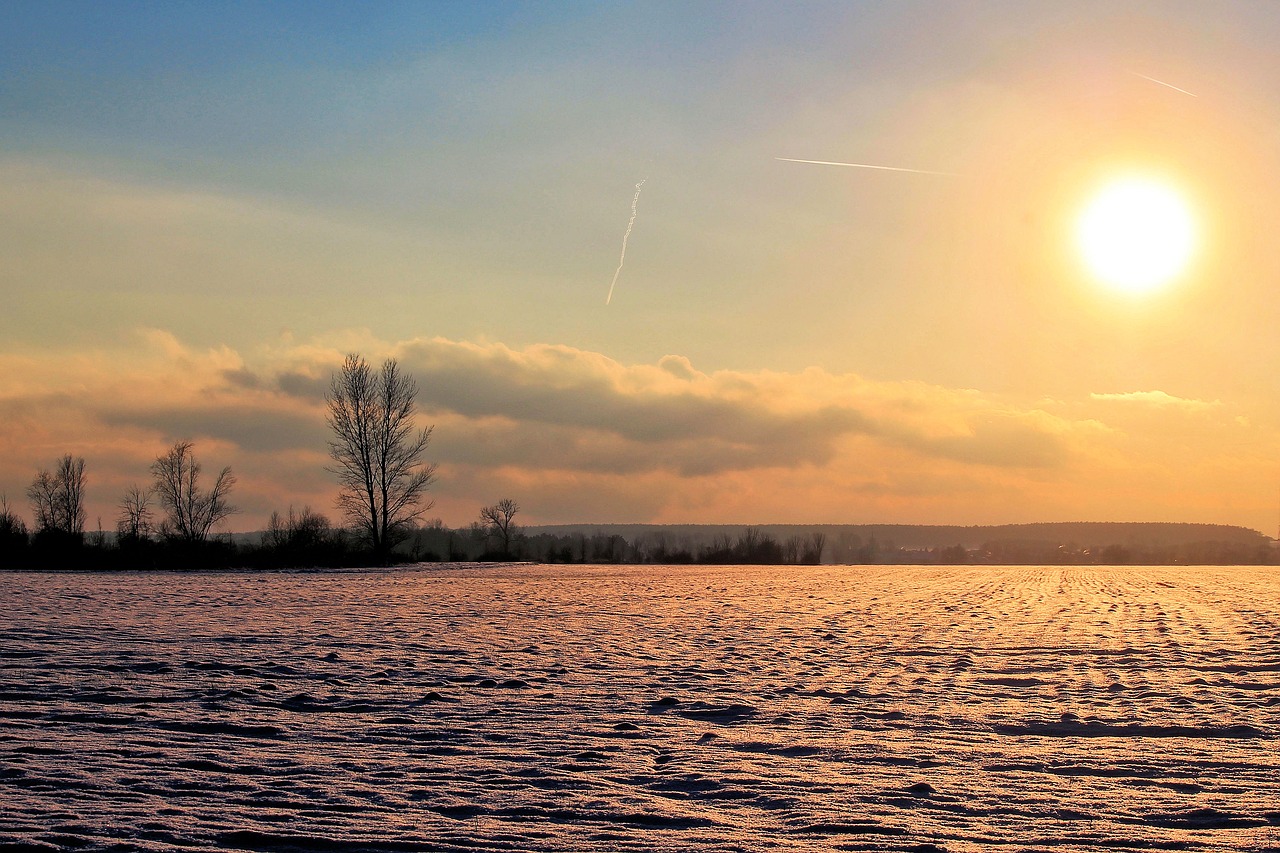 sunrise winter impressions wintry free photo