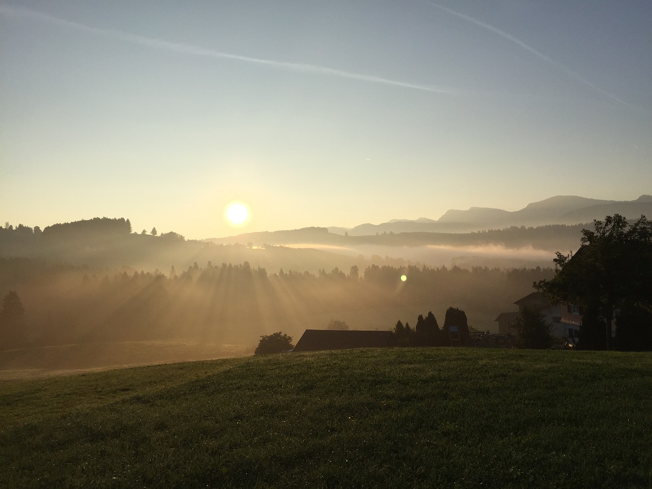 sunrise allgäu holiday free photo