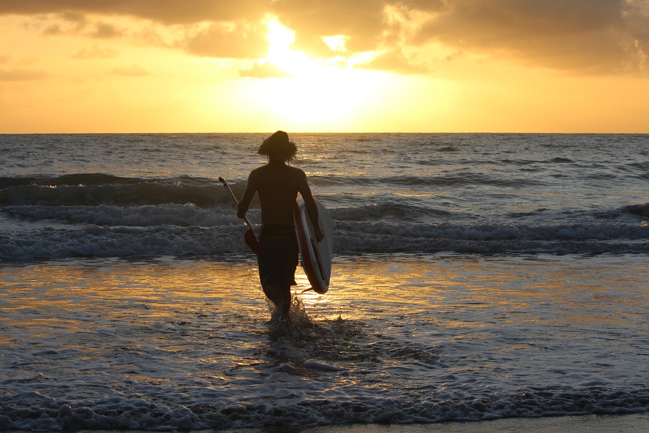 sunrise surf eclipse free photo