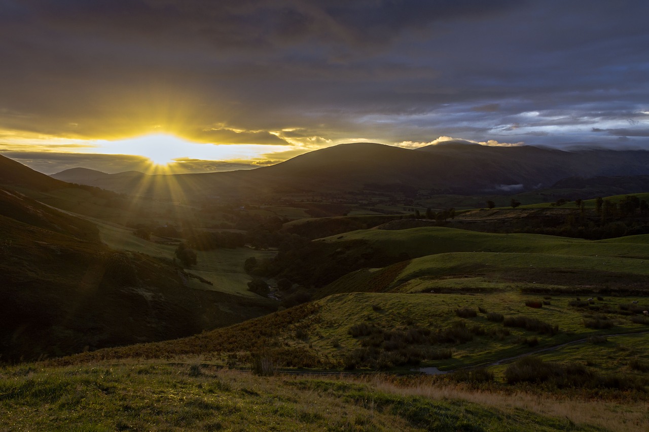 sunrise lakes landscape free photo