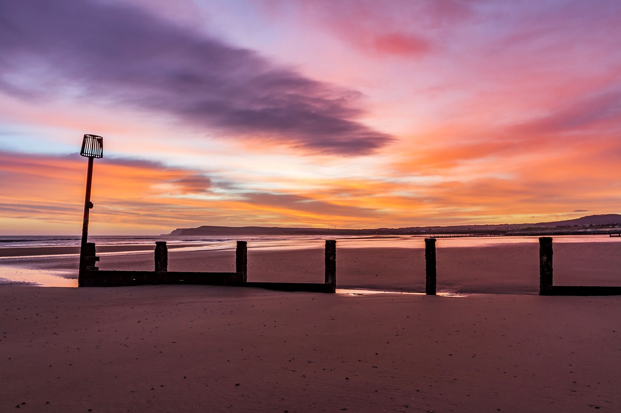 sunrise dawn beach free photo