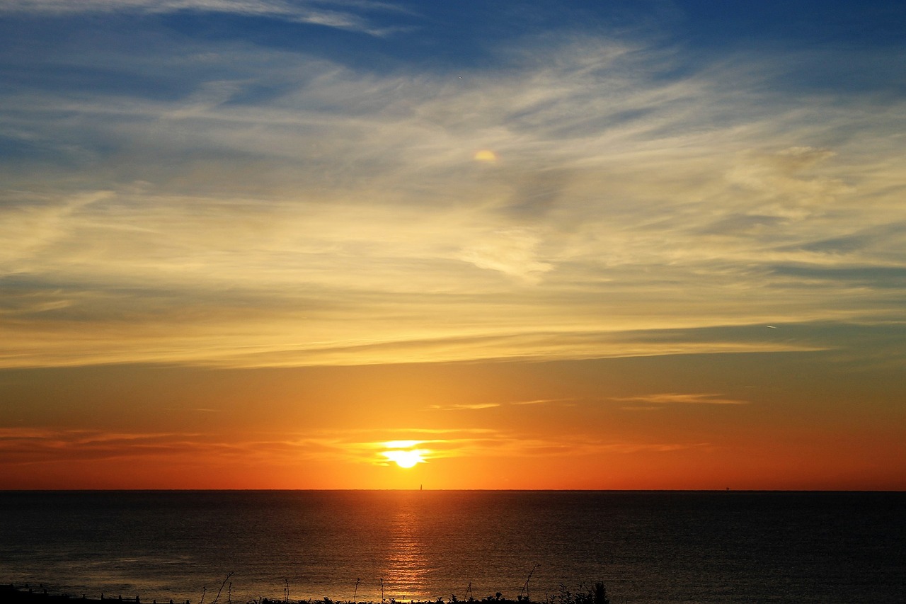 sunrise bexhill-on sea sand free photo