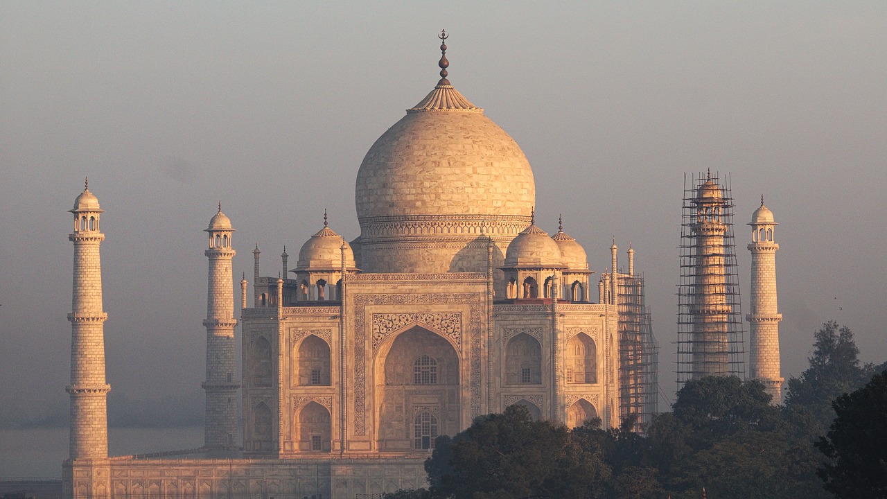 sunrise architecture india free photo