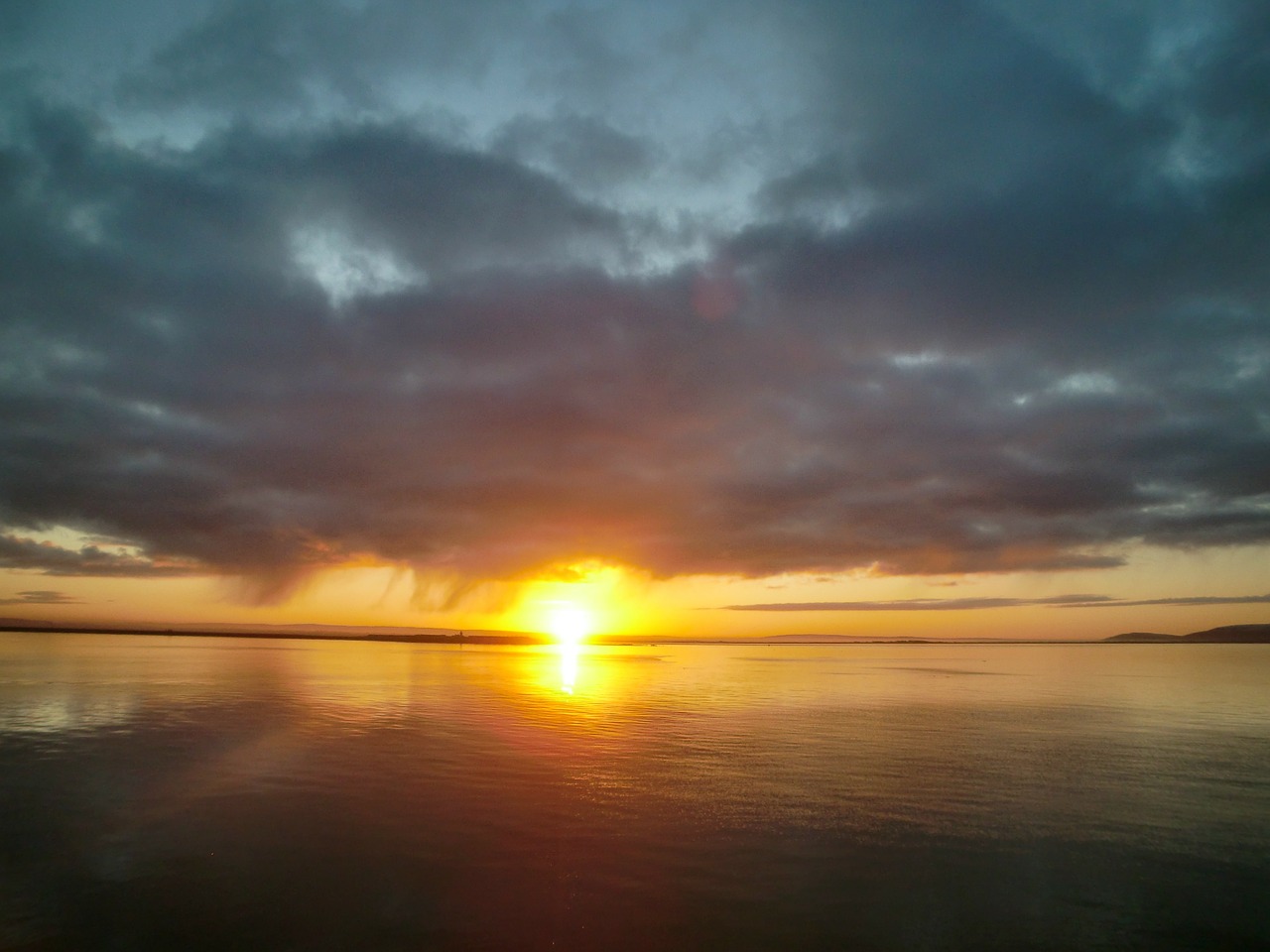 sunrise morgenrot sea free photo