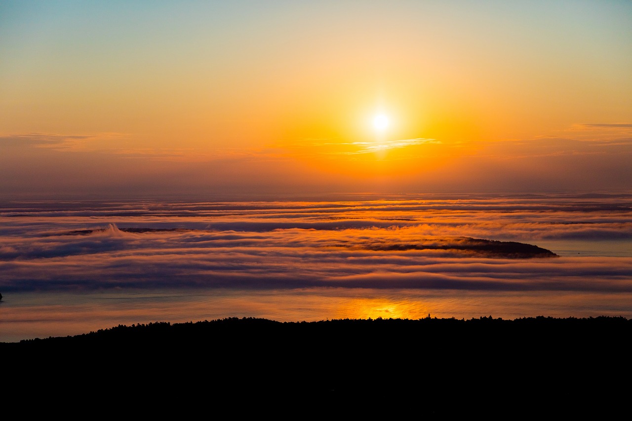 sunrise ocean morning free photo