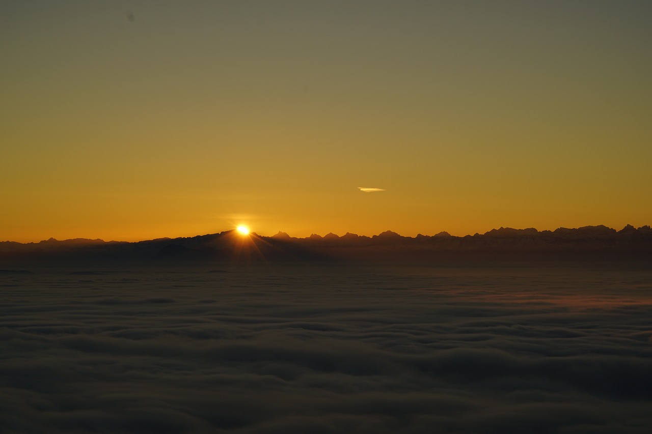 sunrise tödi alpine free photo