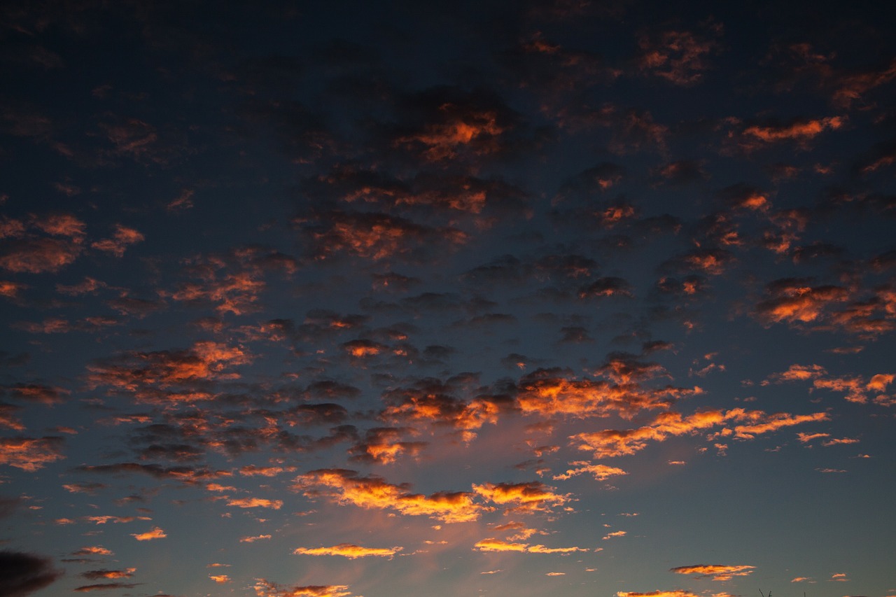 sunrise clouds blue free photo