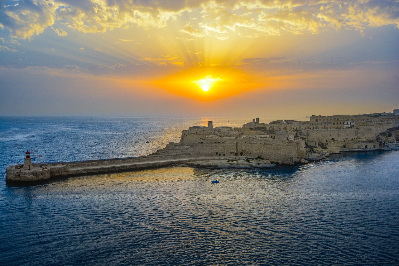 sunrise sunset malta free photo