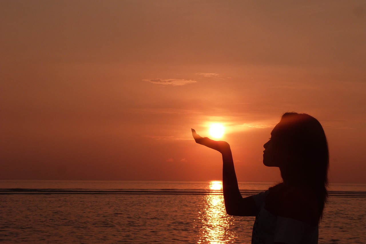 sunrise girl bali free photo