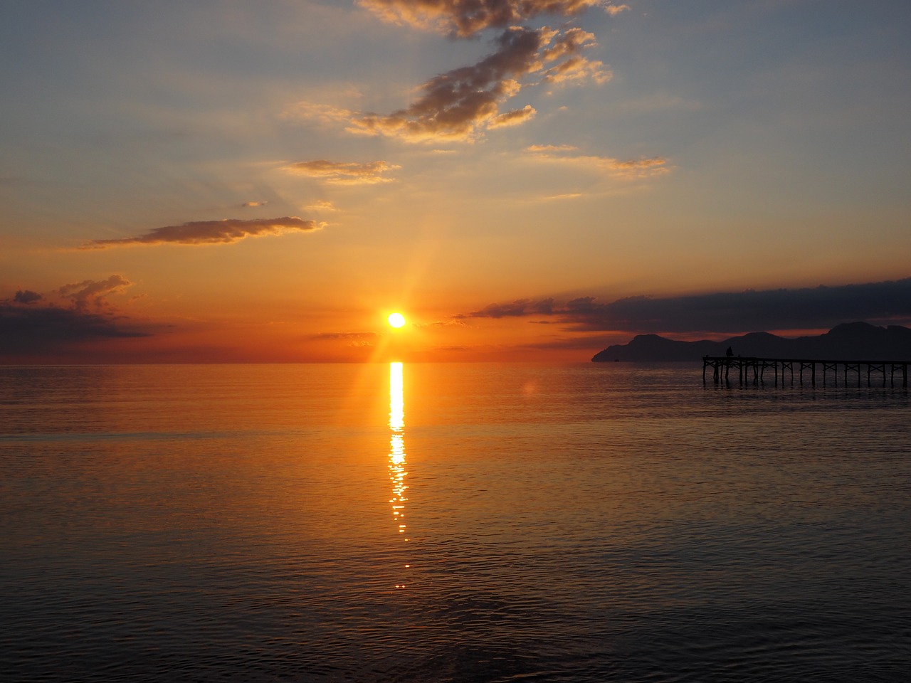 sunrise mallorca playa de muro free photo