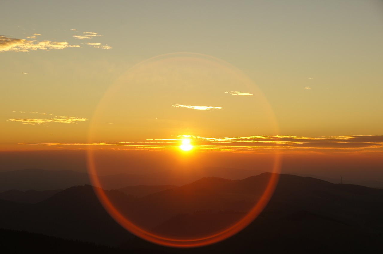 sunrise mountain aperture free photo