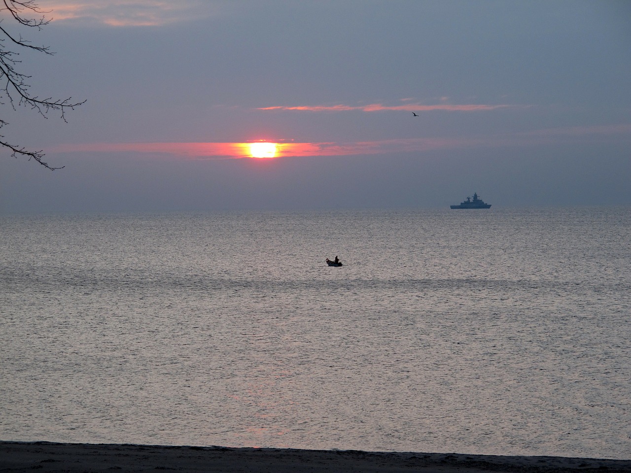 sunrise baltic sea sea free photo