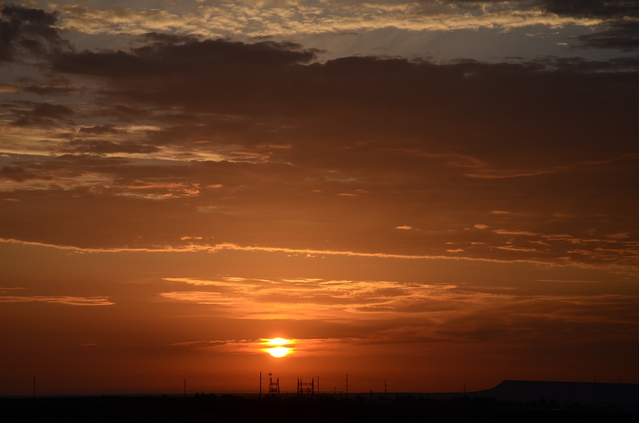 sunrise clouds sky free photo