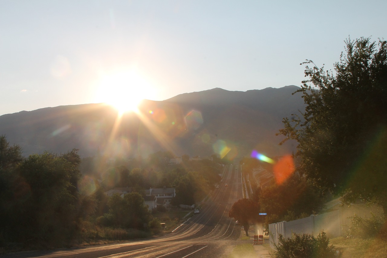 sunrise wasatch mountains taylor free photo