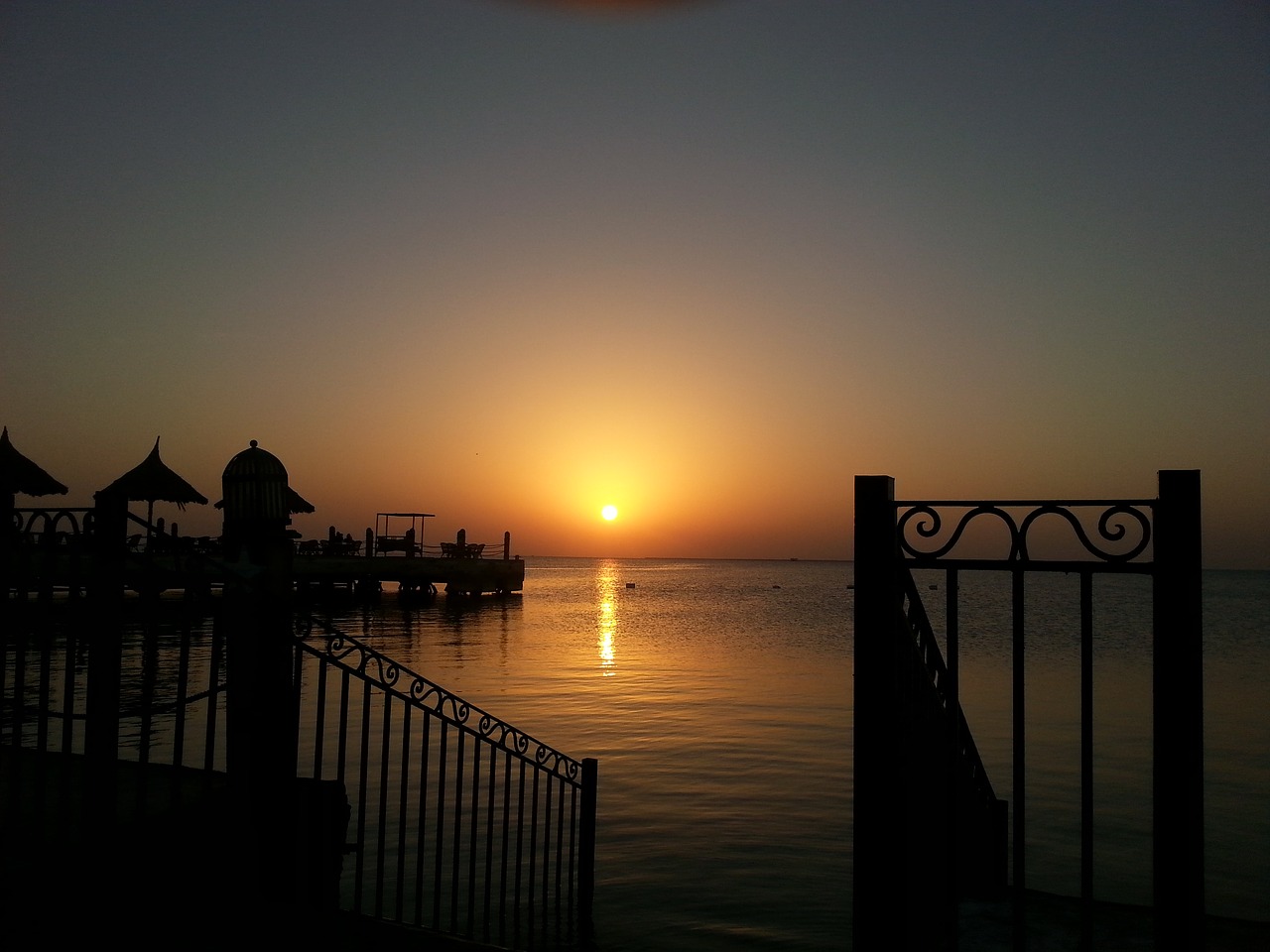 sunrise red sea romantic free photo