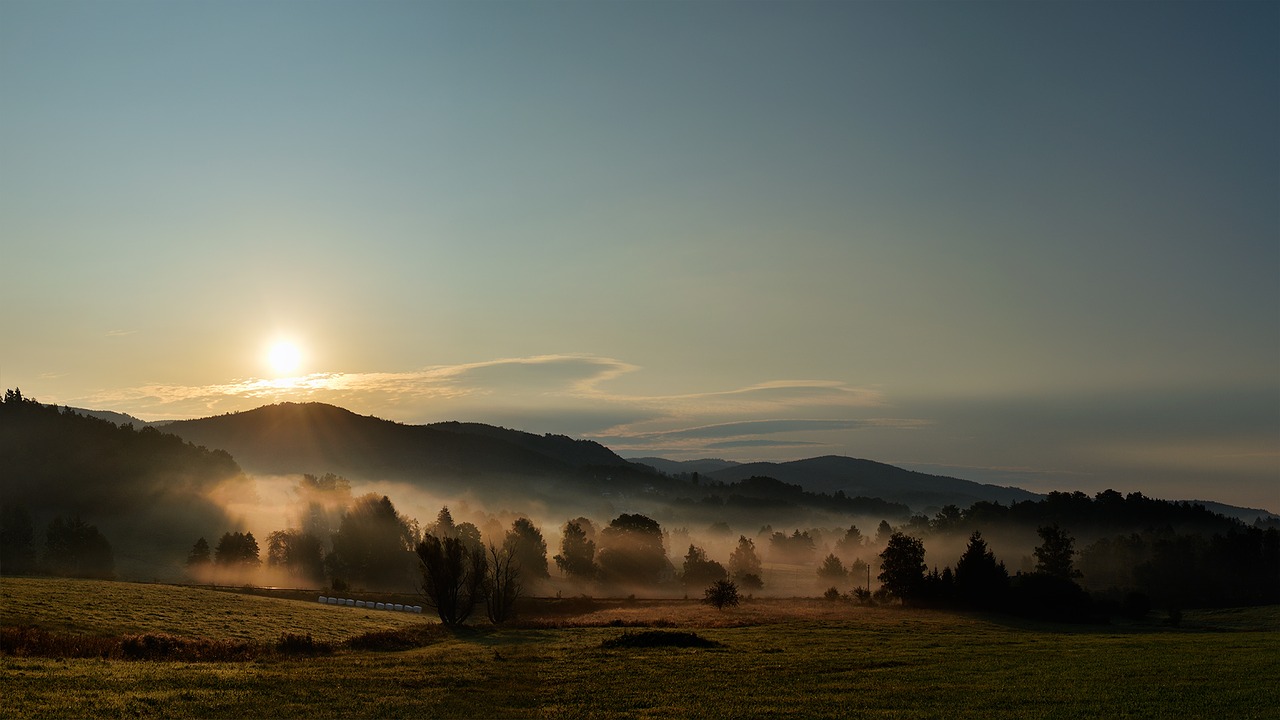 sunrise landscape dawn free photo