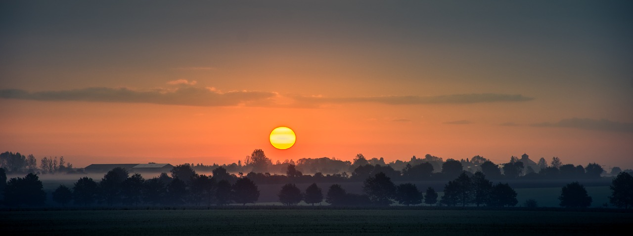 sunrise mood morgenstimmung free photo