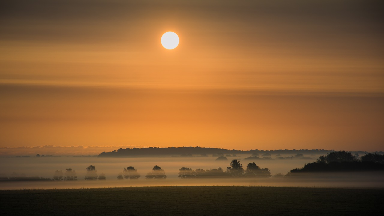 sunrise mood morgenstimmung free photo