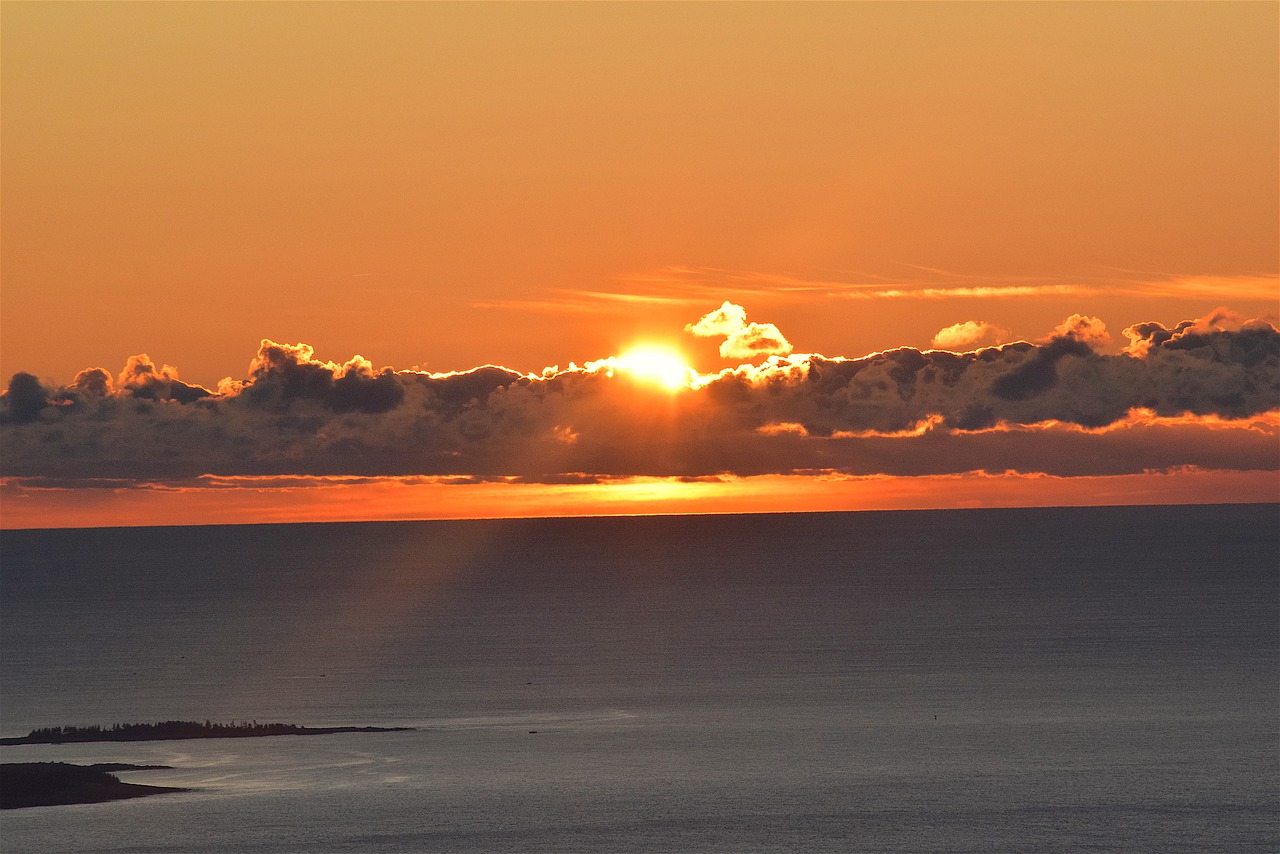 sunrise clouds sun free photo