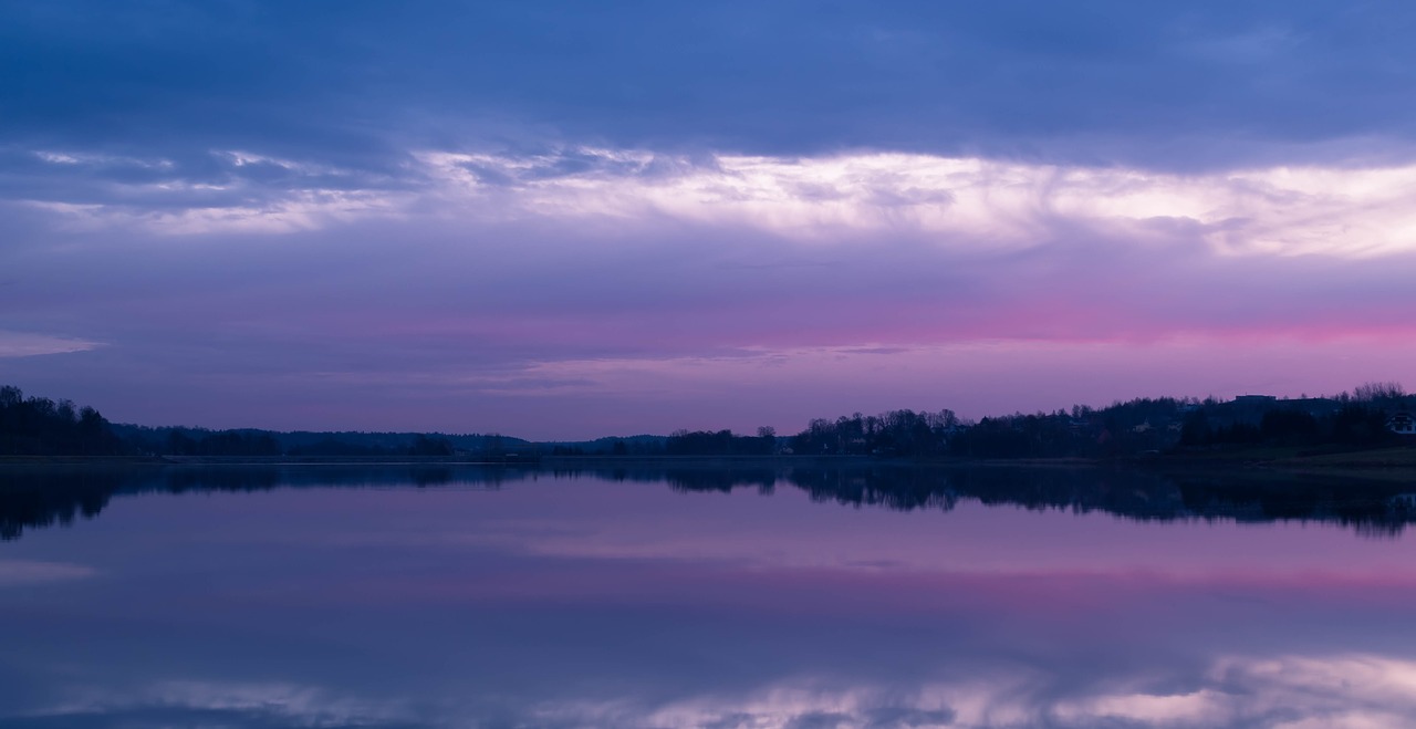 sunrise lake dawn free photo