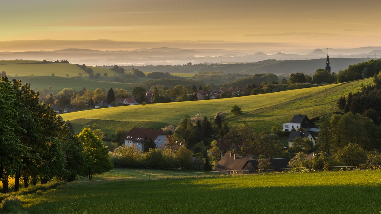 sunrise  saxony  dresden free photo