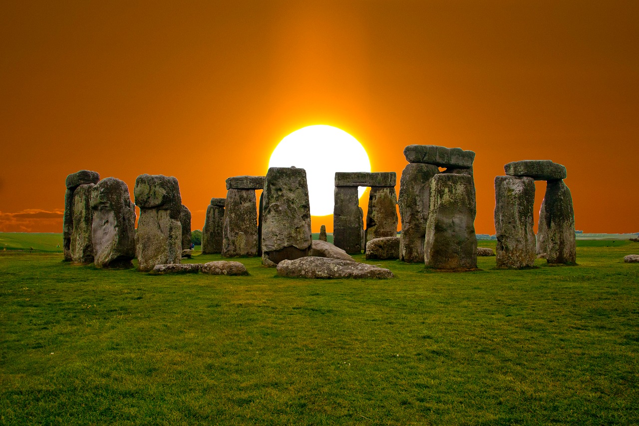 sunrise  stonehenge  mystical free photo